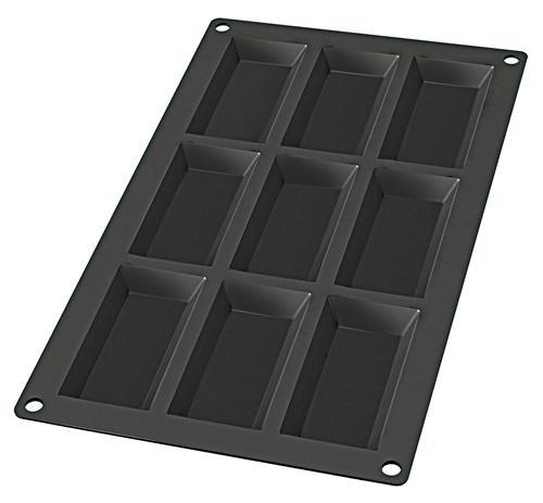 Lékué - Moule Financiers - 9 cavités - Noir